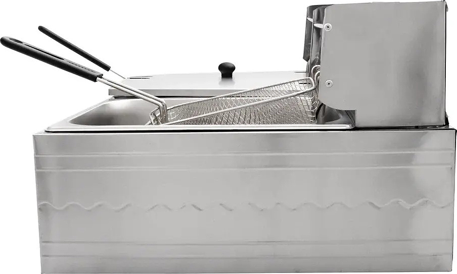 фритюрница eksi 6+6l electric fryer