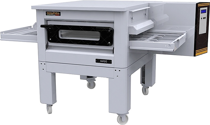печь конвейерная для пиццы wellpizza rapido 32