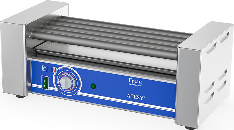 гриль роликовый atesy грати-5.440-02