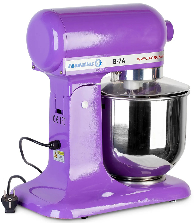 миксер планетарный foodatlas b-7a eco фиолетовый