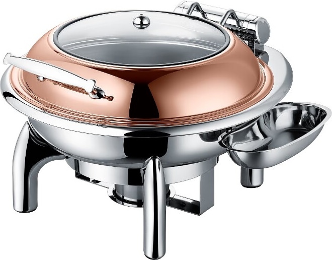 чафинг-диш crazy pan cp-chd018rg розовое золото