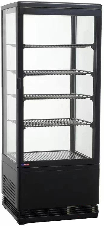 витрина холодильная cooleq cw-85 black