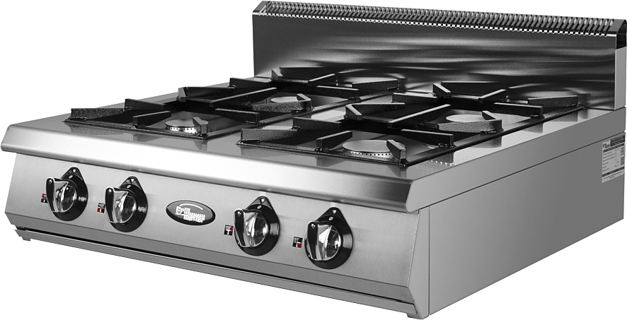 плита газовая grill master ф4пг/800