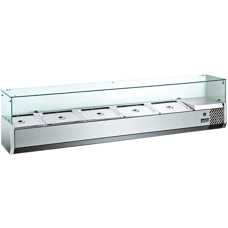 витрина холодильная hurakan hkn-vrx1500/380