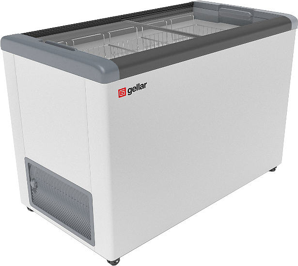ларь морозильный frostor gellar fg 400 c серый (r290)