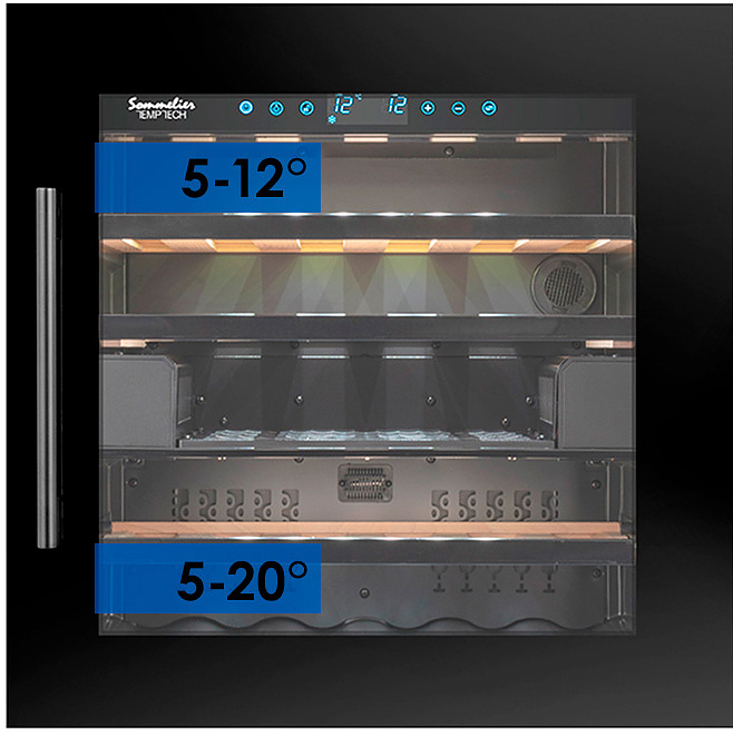 шкаф винный temptech somz60db-24